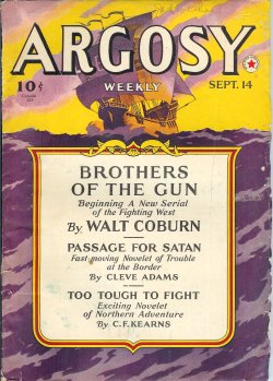 ARGOSY Weekly: September, Sept. 14, 1940 ("Minions of Mercury")