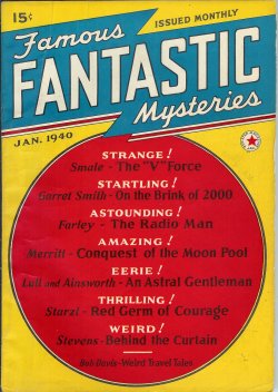 Image for FAMOUS FANTASTIC MYSTERIES: January, Jan. 1940 FAMOUS FANTASTIC MYSTERIES: January, Jan. 1940