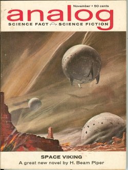 ANALOG Science Fact & Science Fiction: November, Nov. 1962 ("Space Viking")