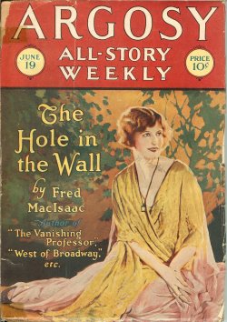 ARGOSY ALL-STORY Weekly: June 19, 1926 ("The Range Rider"; "The Hole in the Wall")