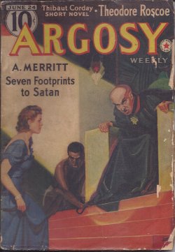 ARGOSY Weekly: June 24, 1939 ("Seven Footprints to Satan"; "Voyage to Leandro")