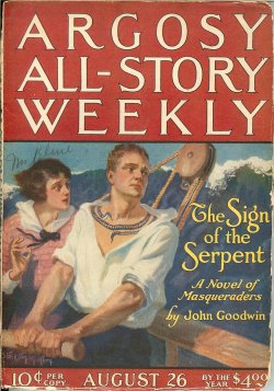 ARGOSY ALL-STORY Weekly: August, Aug. 26, 1922 ("The Poison Plague")