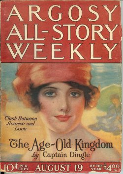 ARGOSY ALL-STORY Weekly: August, Aug. 19, 1922 ("The Poison Plague")