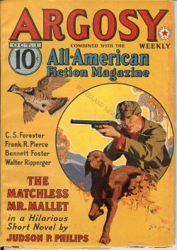 ARGOSY Weekly: October, Oct. 1, 1938 ("Beat to Quarters"; "Lost House")