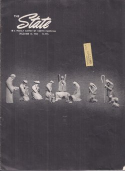 THE STATE; A Weekly Survey of North Carolina: December, Dec. 13, 1952