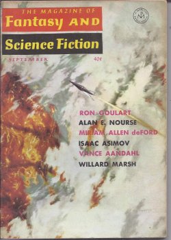 Image for The Magazine of FANTASY AND SCIENCE FICTION (F&SF): September, Sept. 1964 The Magazine of FANTASY AND SCIENCE FICTION (F&SF): September, Sept. 1964