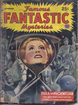 FAMOUS FANTASTIC MYSTERIES: September, Sept. 1945 ("Phra the Phoenician")