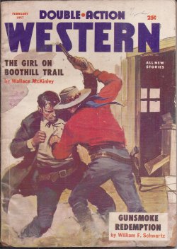 DOUBLE-ACTION WESTERN: February, Feb. 1957