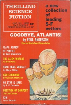 THRILLING SCIENCE FICTION: June 1974