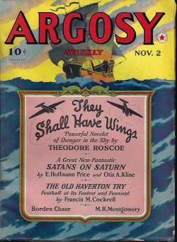 ARGOSY Weekly: November, Nov. 2, 1940 ("Satans on Saturn"; "The Scarlet Blade")
