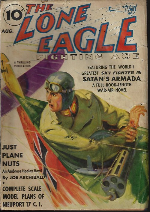 THE LONE EAGLE Fighting Ace: August, Aug. 1938 (