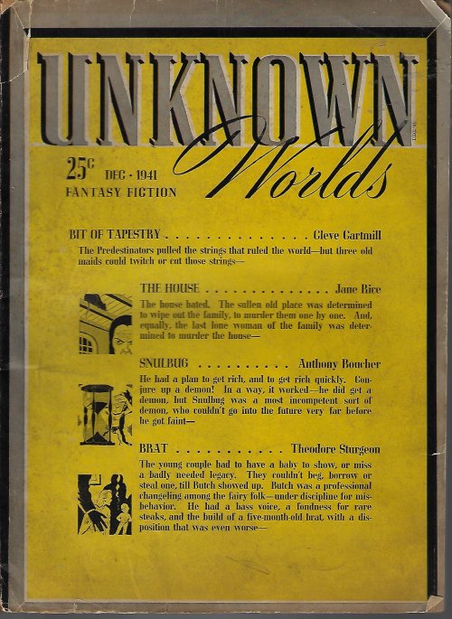 UNKNOWN Worlds Fantasy Fiction: December, Dec. 1941