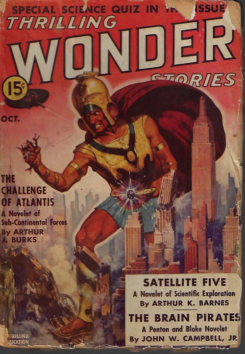 THRILLING WONDER Stories: October, Oct. 1938