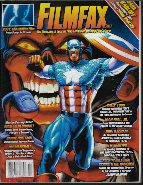 FILMFAXplus The Magazine of Unusual Film, Television, & Retro Pop Culture #123, Spring 2010 (Captain America)