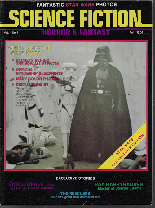 SCIENCE FICTION, HORROR & FANTASY Magazine: #1; Fall 1977 (Star Wars; The Rescuers)