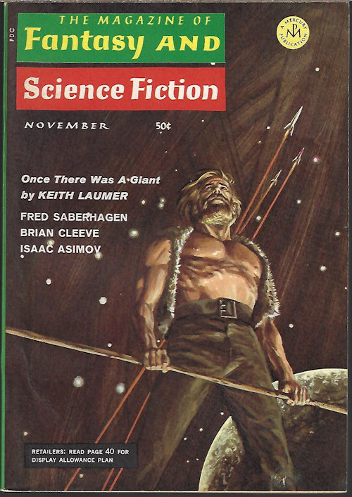 The Magazine of FANTASY AND SCIENCE FICTION (F&SF): November, Nov. 1968