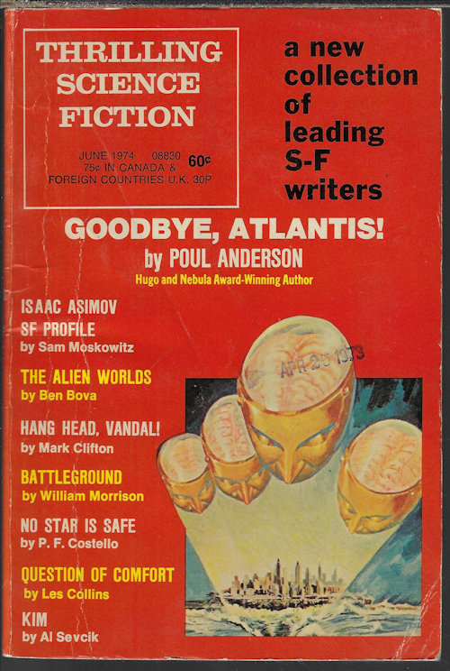 THRILLING SCIENCE FICTION: June 1974