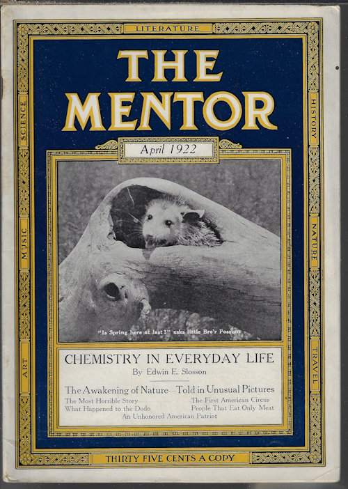 THE MENTOR; April, Apr. 1922 (