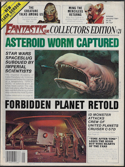 FANTASTIC FILMS: #21; January, Jan. 1981 (Forbidden Planet, Star Wars, Flash Gordon, and more)