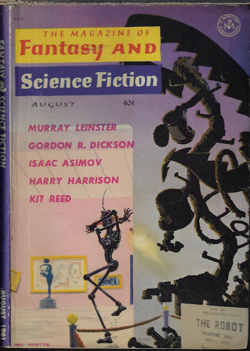 Image for The Magazine of FANTASY AND SCIENCE FICTION (F&SF): August, Aug. 1961 The Magazine of FANTASY AND SCIENCE FICTION (F&SF): August, Aug. 1961