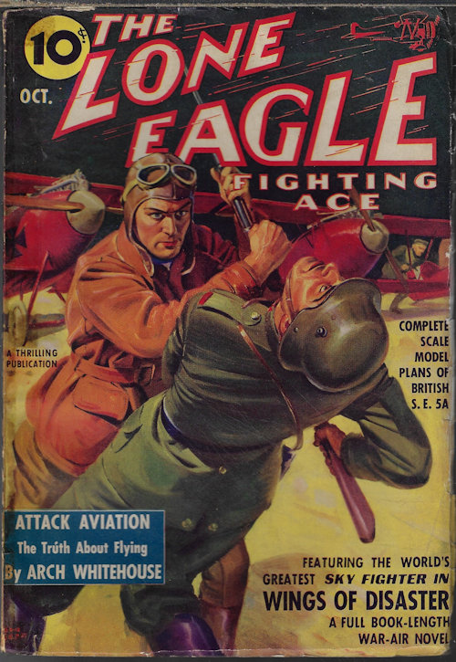 THE LONE EAGLE Fighting Ace: October, Oct. 1939 (
