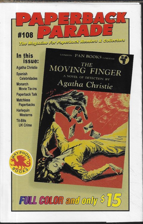 PAPERBACK PARADE 108, August, Aug. 2020