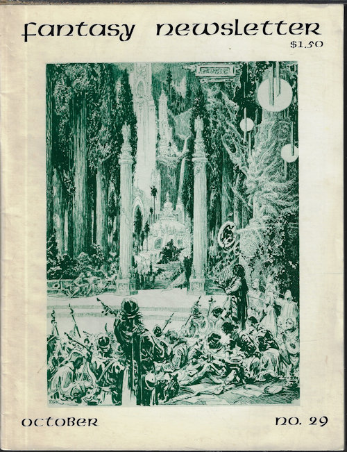 Image for FANTASY NEWSLETTER: No. 29, October, Oct. 1980 FANTASY NEWSLETTER: No. 29, October, Oct. 1980
