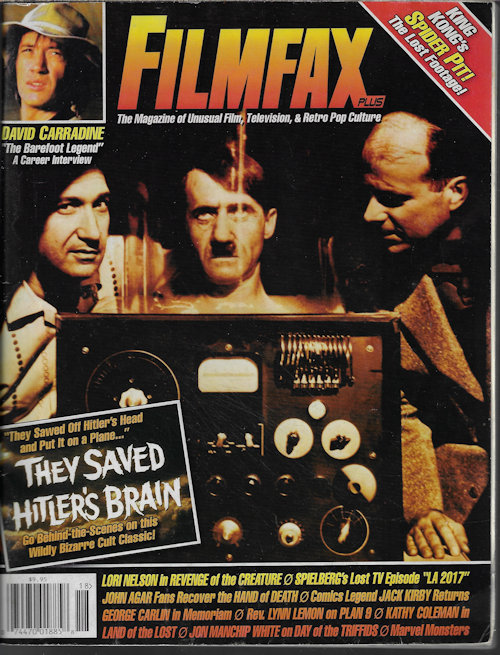 FILMFAXplus The Magazine of Unusual Film, Television, & Retro Pop Culture #118, July - September, Sept. 2008