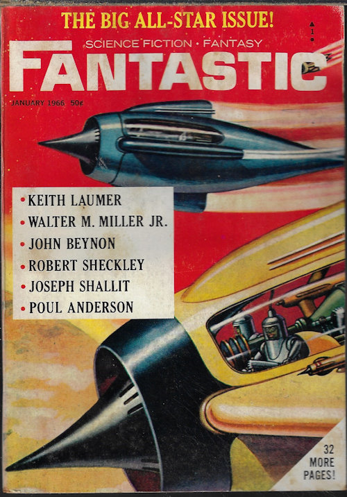 FANTASTIC Science Fiction - Fantasy: January, Jan. 1966 (The Time Bender