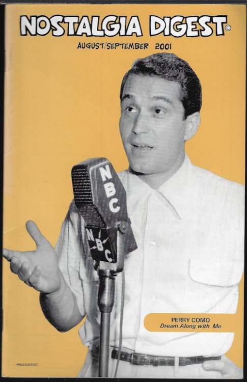 NOSTALGIA DIGEST and Radio Guide, Chuck Schaden's. . .: August, Aug. / September, Sept. 2001
