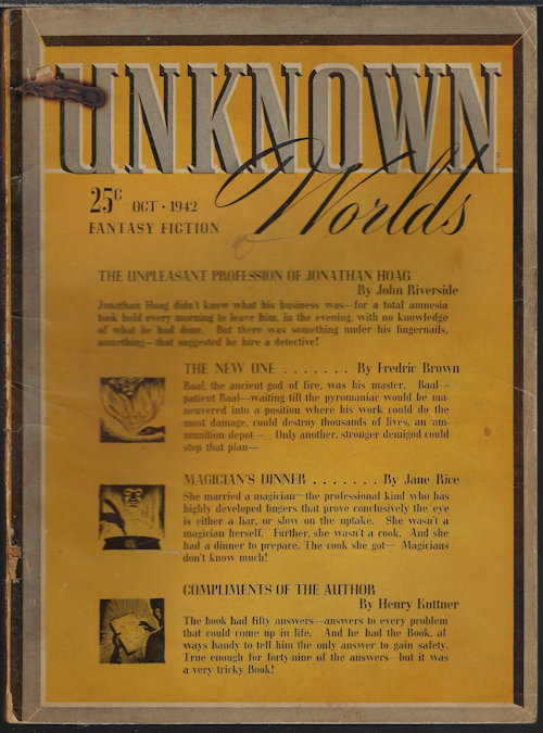 UNKNOWN Worlds: October, Oct. 1942 (
