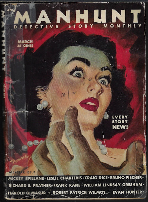 MANHUNT Detective Story Monthly: March, Mar. 1953