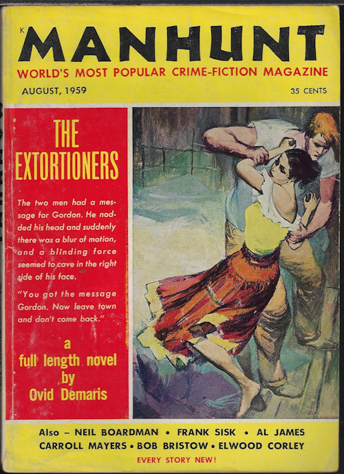 MANHUNT Detective Story Monthly: August, Aug. 1959 (