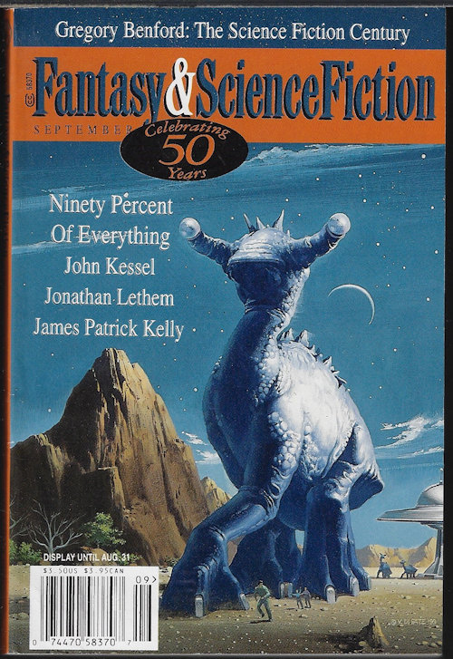 The Magazine of FANTASY AND SCIENCE FICTION (F&SF): September, Sept. 1999