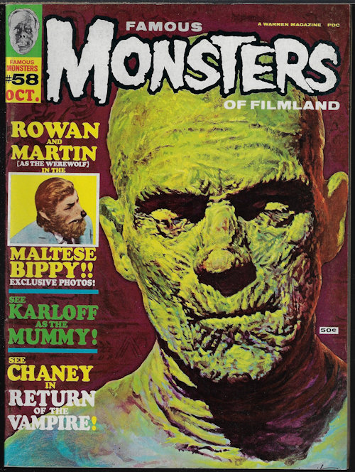 FAMOUS MONSTERS OF FILMLAND: #58 (October, Oct. 1969)