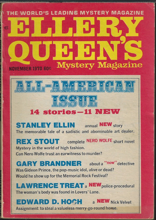 ELLERY QUEEN'S Mystery Magazine: November, Nov. 1970