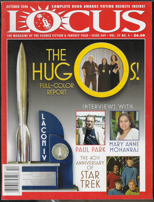 LOCUS the Newspaper of the Science Fiction Field: #549, October, Oct. 2006