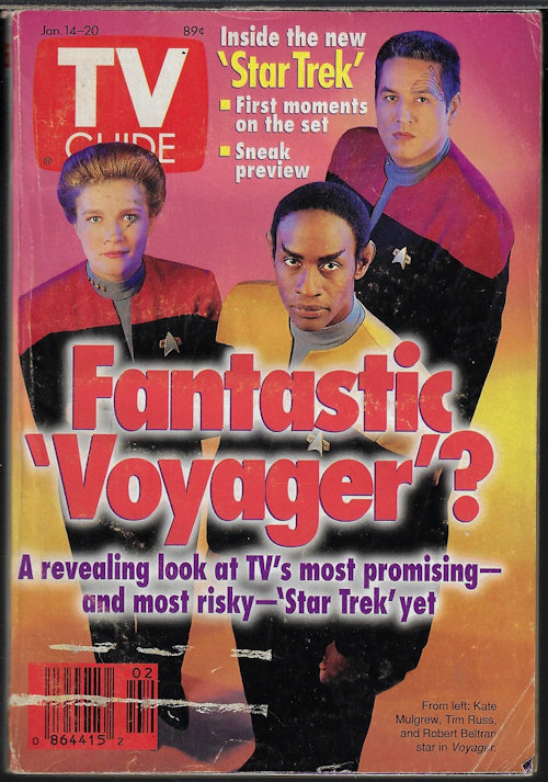 TV GUIDE: January, Jan, 14 - 20, 1995 (Star Trek Voyager and more)