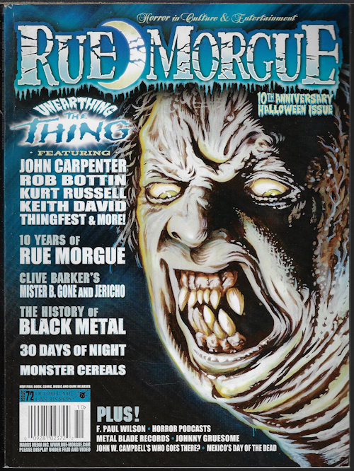 RUE MORGUE: October, Oct. 2007, #72