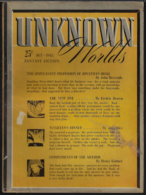 UNKNOWN Worlds: October, Oct. 1942 (