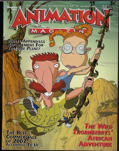 ANIMATION Magazine: November, Nov. 2002 (Wild Thornberrys; Lara Croft; Treasure Planet; more)