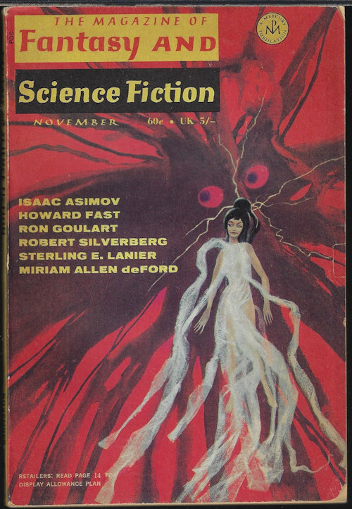 Image for The Magazine of FANTASY AND SCIENCE FICTION (F&SF): November, Nov. 1969 The Magazine of FANTASY AND SCIENCE FICTION (F&SF): November, Nov. 1969