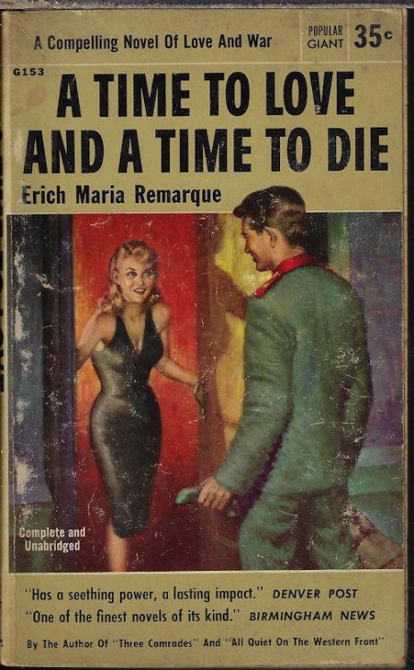 Image for A TIME TO LOVE AND A TIME TO DIE A TIME TO LOVE AND A TIME TO DIE