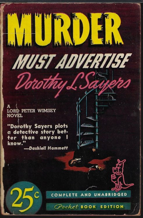 MURDER MUST ADVERTISE; A Lord Peter Wimsey Novel