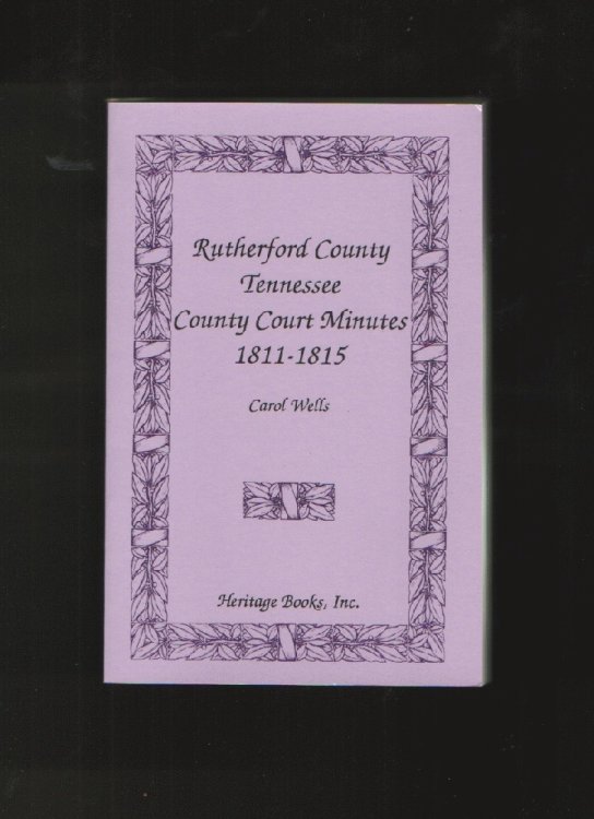 Rutherford County, Tennessee, Court Minutes, 1811-1815