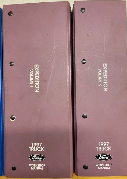 1997 Ford Expedition Workshop Manual, 2 volume set (loose-leaf, 3-Post Binder Version)