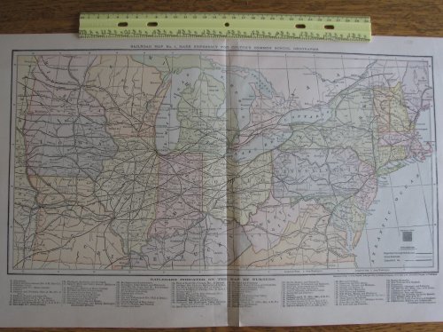 Railroad Map No.1, Made Expressly for Colton's Common School Geography [Midwest/Central and Northeast United States]