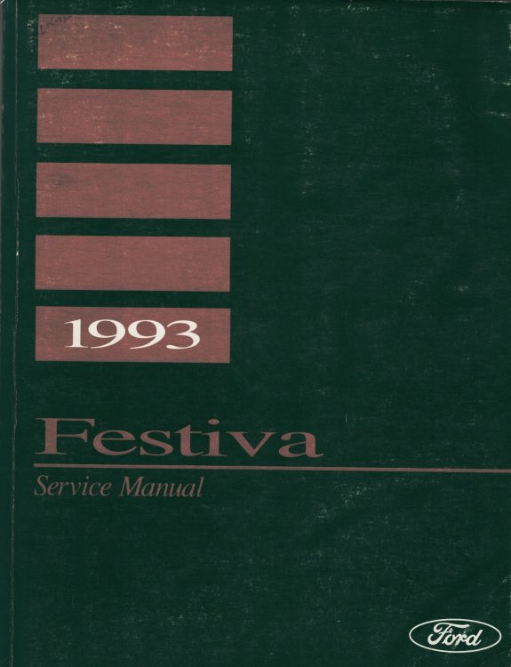 Ford 1993 Festiva Service Manual
