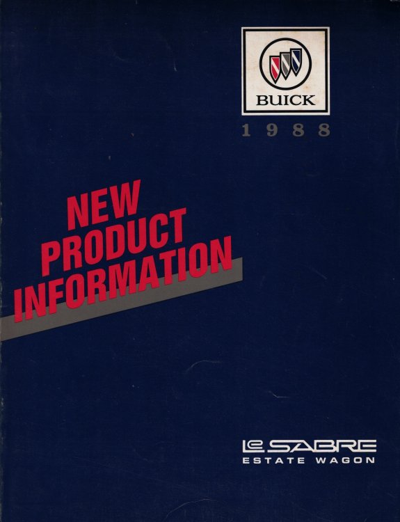 1988 Buick LeSabre Estate Wagon - New Product Information Manual