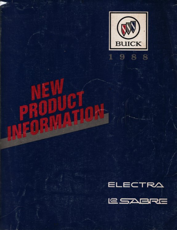 1988 Buick Electra - LeSabre - New Product Information Manual